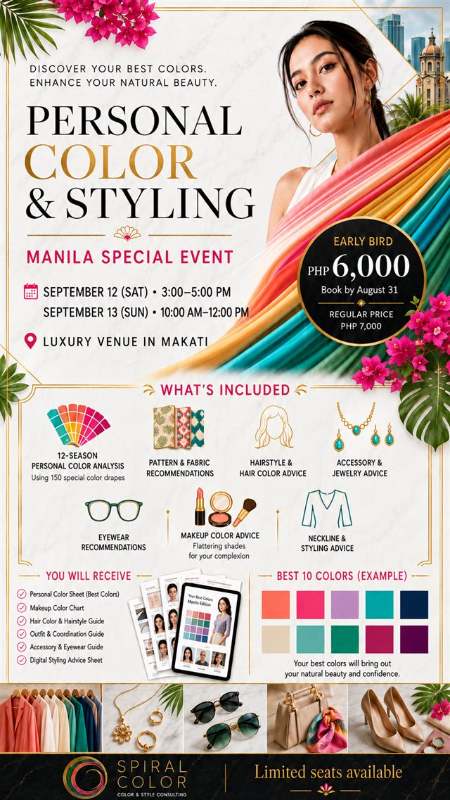 Personal Color and Styling workshop in Manila
